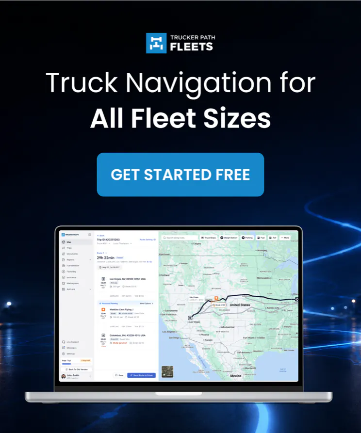 Trucker Path Fleets truck navigation